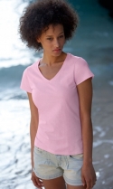 Lady-Fit Value Weight V-Neck T
